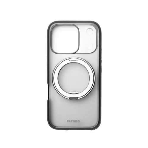 Eltoro MagSafe Rubberized with Rotating KickStand Case for iPhone 17 Pro Max - Grey