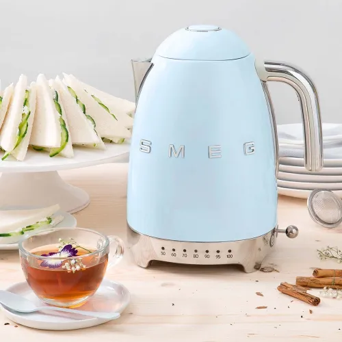 Smeg 50's Style Variable Temperature Kettle - Pastel Blue