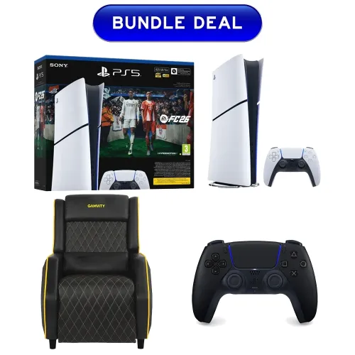 PlayStation 5 Slim Console Digital With Gaming Sofa & Wireless Controller Bundle Deal