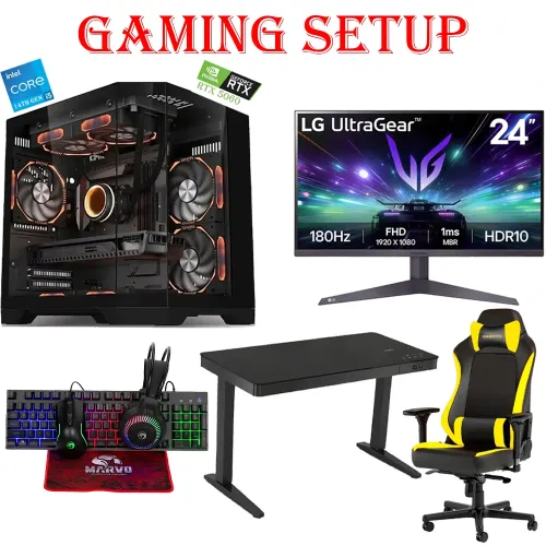Lovingcool Intel Core I5 14th Gen Rtx 5060 8gb, 1tb Ssd, 16gb Ram Gaming Pc With Monitor/chair/desk And Gaming Kit Bundle