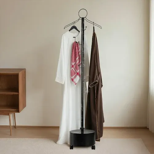 Porodo Lifestyle Essentia Clothing Bakhour Hanger with Storage Tray & Wheels