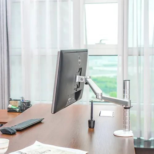 Gamvity Single-Arm Aluminum Desk Clamp Monitor Mount for 27"–32" Displays