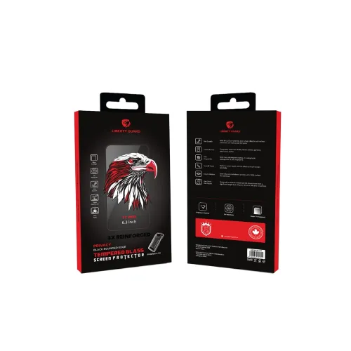 Liberty Guard 2.5d Full Cover Privacy 3rd Generation Triple Reinforced Glass With Applicator -17pro