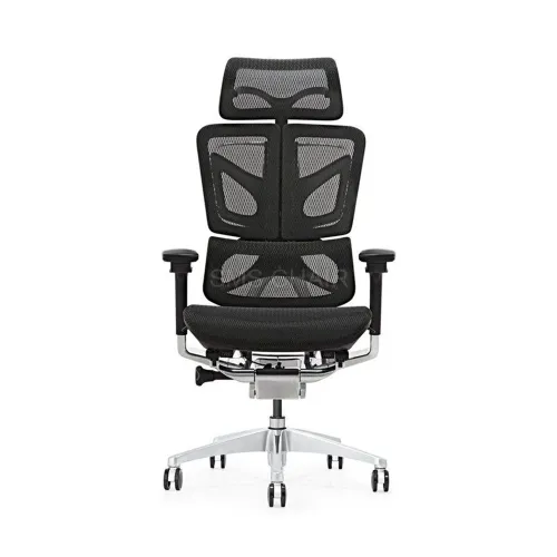 GAMVITY Ergonomic Mesh Office Chair – Black Aluminum Alloy (Original)