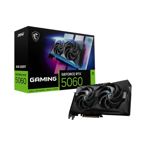 MSI Nvidia GeForce RTX 5060 8GB GAMING OC Graphics Card - Black