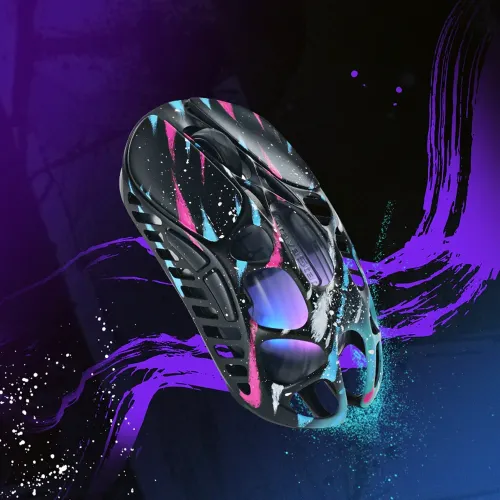 GravaStar Mercury X Pro Wireless Gaming Mouse with 8K Dongle Special Edition - Neon Graffiti