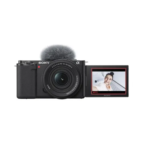 Sony Zv-e10k/bq Ap2 Zv-e10 Mirrorless Camera With 16-50mm F/3.5-5.6 Ii Lens (Black)