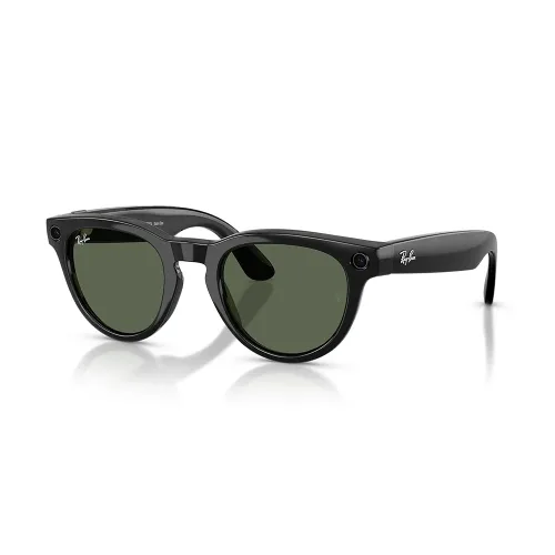 Meta Ray-ban Ai Glasses Headliner Rw4013 601/7150 (F-shiny Black/l-g15 Green)