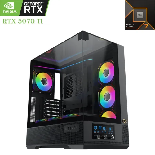 XIGMATEK Gaming PC – Ryzen 7 9800X3D | RTX 5070 Ti | 48GB RAM | 2TB NVMe