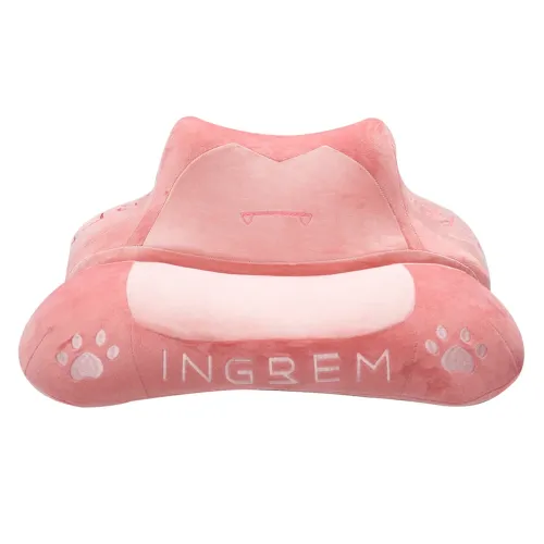 Ingrem Fat Cat Pillow - Pink