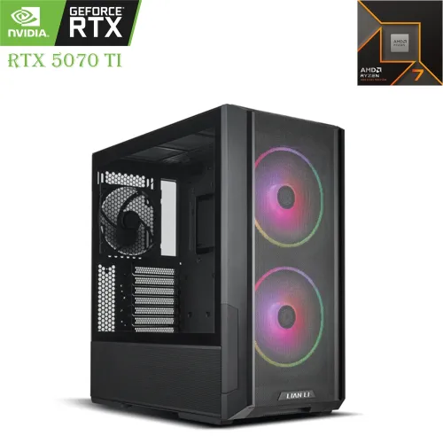 Gaming Pc Lian Li Lancool  Amd Ryzen 7 9800x3d Rtx 5070 Ti 16gb, 2tb Ssd, 32gb Ram