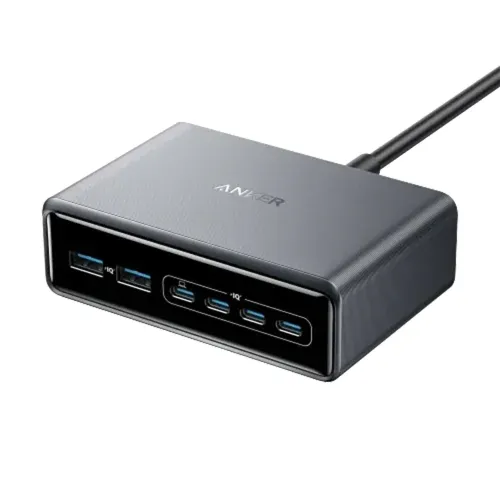 Anker Prime Charger 200W, 6 Ports, GaN -Silver A2683241