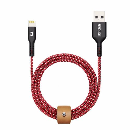 Zendure -  Kevlar SuperCord iPhone Cable-Red