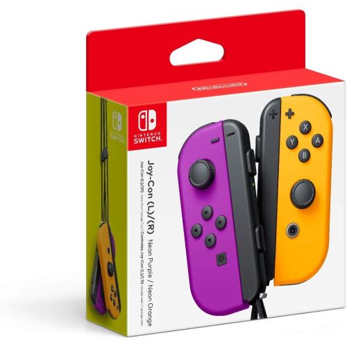 Joy-Con Pair (Neon Purple, Neon Orange) (Nintendo Switch)
