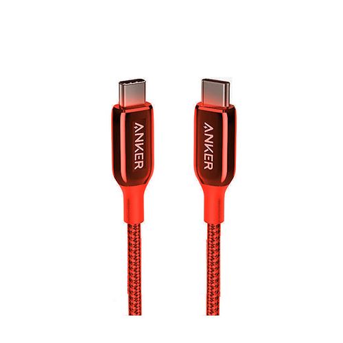 Anker Powerline+III USB-C To USB-C Cable Nylon (0.9m)- Red