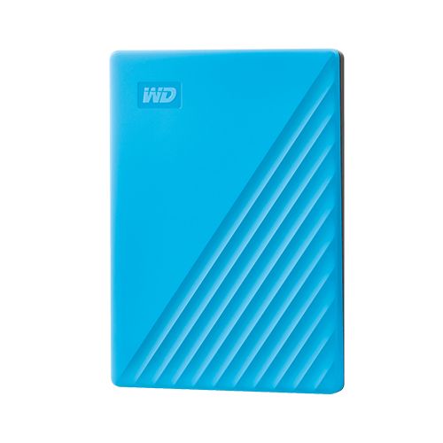 WD MY PASSPORT HDD AUTO BACKUP PASSWORDPROTECTION 2TB - SKY BLUE