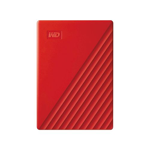 WD MY PASSPORT HDD AUTO BACKUP PASSWORDPROTECTION 2TB - RED