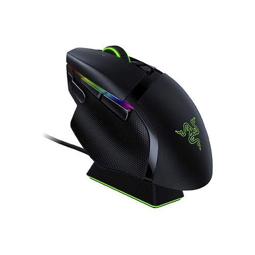 RAZER BASILISK ULTIMATE WIRELESS GAMING MOUSE comes with charging dock