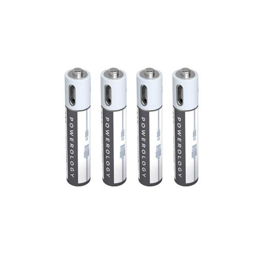 POWEROLOGY USB RECHARGEABLE BATTERY - AAA (4PACK)