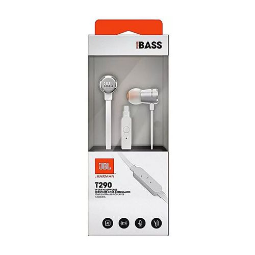 JBL T290 IN-EAR HEADPHONE - SILVER