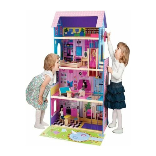 FIRST LEARNING WOODEN DOLL HOUSE E ELEVATOR FURNIT