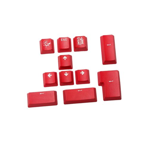 DUCKY 11-KEY  DOUBLE SHOT COLOR KEYSET-RED