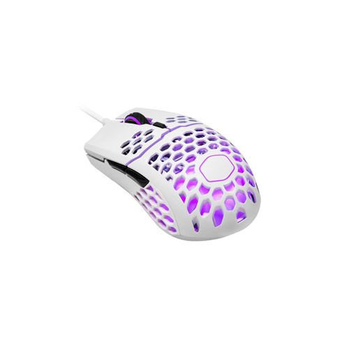 COOLER MASTER MM711 RGB GAMING MOUSE - GLOSSY WHITE