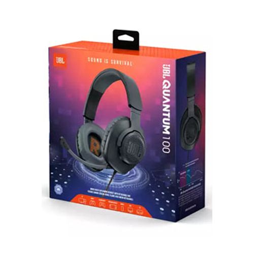 JBL Quantum 100 Wired over-ear gaming headset with a detachable mic - Black