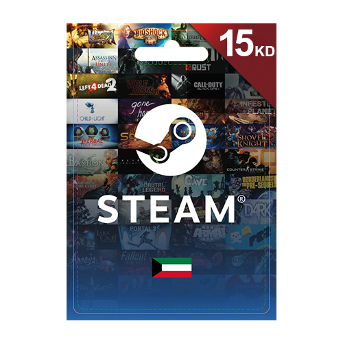 Steam Wallet Gaming Card-  15 KWD  (Kuwait Account)