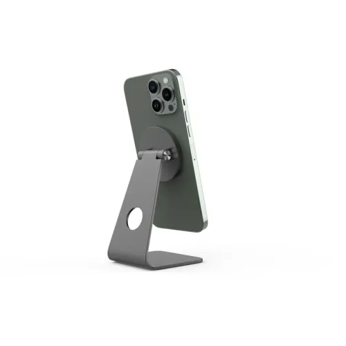 Powerology Desktop Acute Magsafe Phone Stand With 17*n5 Magnets - Dark Grey
