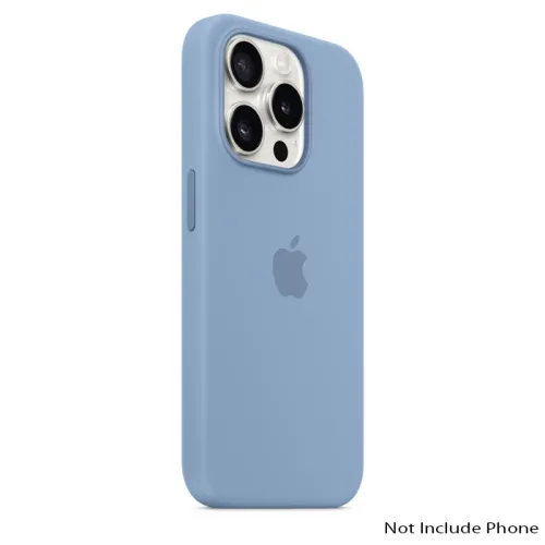 Apple Iphone 15 Pro 6.1 Inch Silicone Case With Magsafe - Winter Blue