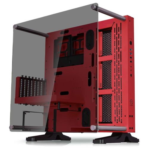 Thermaltake Core P3 TG Tempered Glass ATX Open Frame Gaming Case - Red