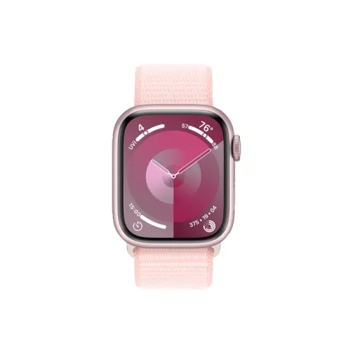 Apple Watch Series 9 Gps 41mm Pink Aluminium Case With Light Pink Sport Loop