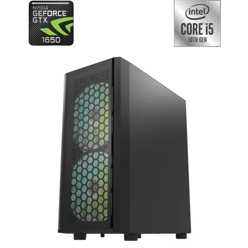 Darkflash Dk360 Meshed Intel Core I5-10400f (10th Gen) gTX 1650 Front Panel Atx Gaming Pc