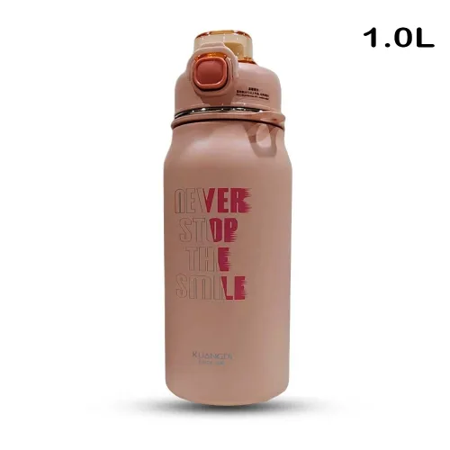 D.kadi Portable Travel Stainless Steel Water Bottle 1000ml - Pink