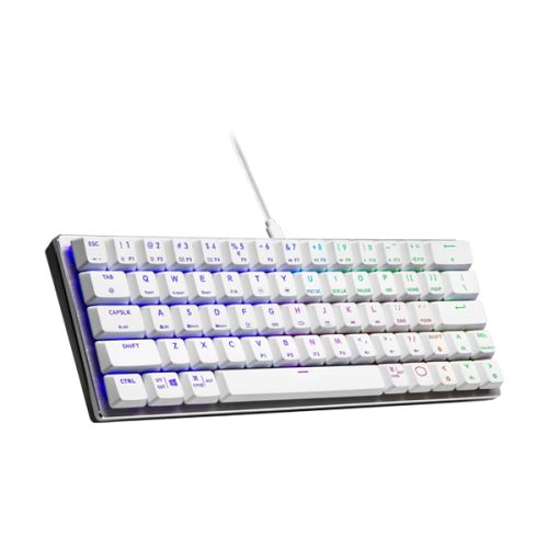 Cooler Master SK620 Low Profile Mechanical Blue Switch Keyboard - White - US Layout