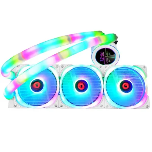 GAMEON - KRAKEN N360 LCD Display Liquid CPU Cooler 360mm With ARGB Tube - White