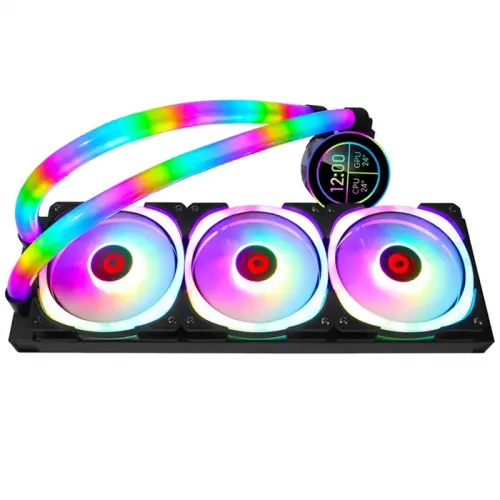 GAMEON - KRAKEN N360 LCD Display Liquid CPU Cooler 360mm With ARGB Tube - Black
