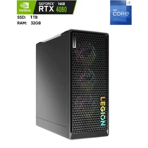 LENOVO LEGION T7 Intel Core i7 13700KF Processor, 32GB RAM, 1TB SSD, NVIDIA RTX 4080 16GB GDDR6X Graphics, Windows 11 Home