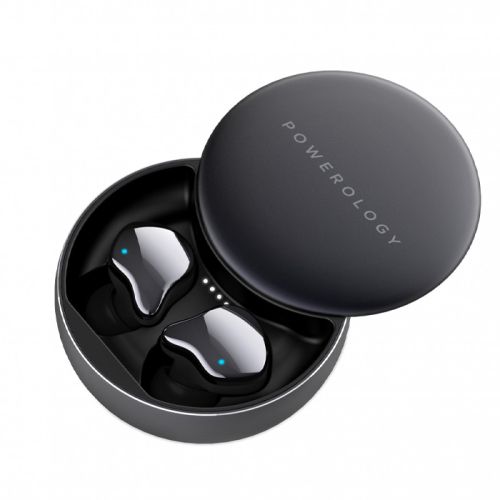 Bluetooth Headset Powerology PTWSEGY True Wireless Earbuds-Grey