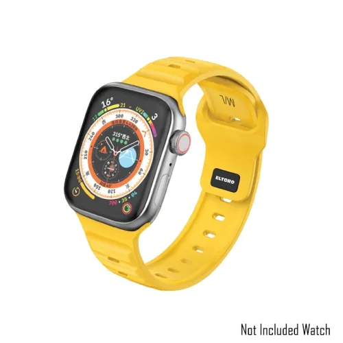 Eltoro Sport Rubber Band For Apple Watch 44/45/49mm - Yellow