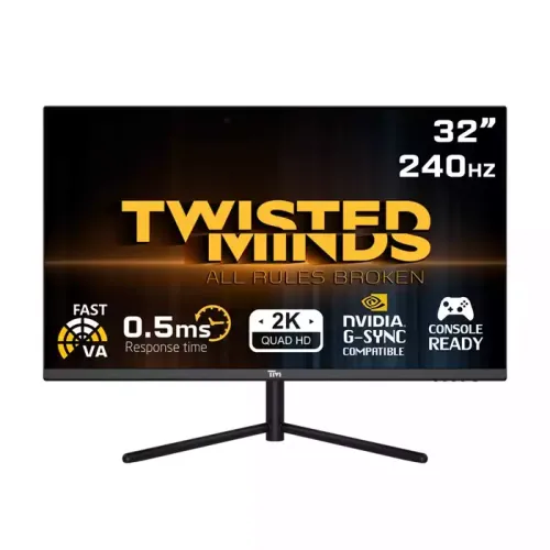 Twisted Minds 32 Qhd Va, 240hz, 0.5ms , Hdr, Hdmi 2.1 Gaming Monitor - Black