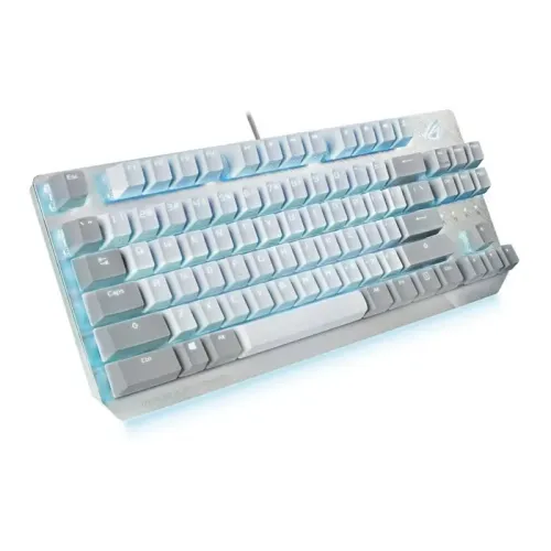 Asus ROG Strix Scope RGB wired Gaming Mechanical Keyboard - Moonlight White - Enlish/Arabic