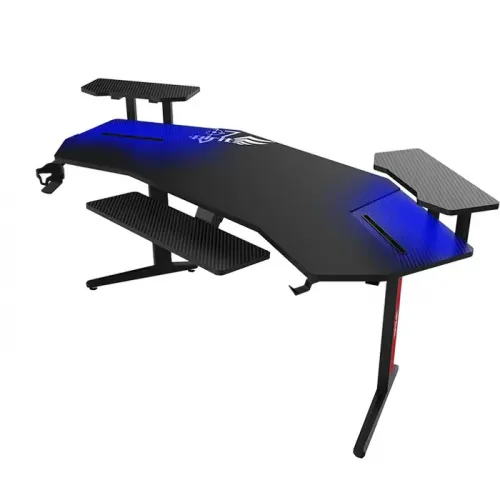 Gamvity Spirit Large Desktop RGB E-sports Gaming Corner Gamer Desk - Black