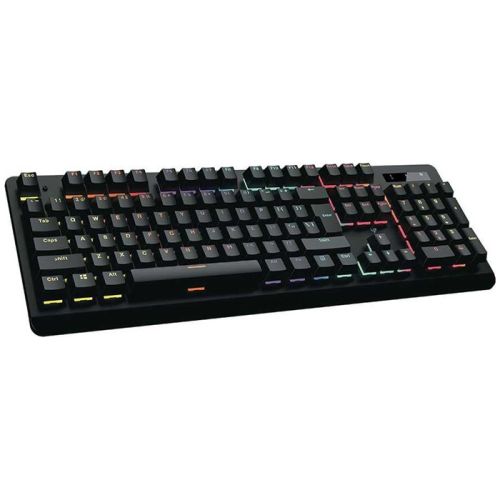 Porodo Full-Size Mechanical Keyboard (Gaming Keyboard With Rainbow Lighting) - Black