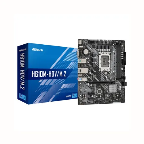 Asrock H610M-HDV/M.2 Intel H610 LGA 1700 Micro ATX DDR4 Motherboard