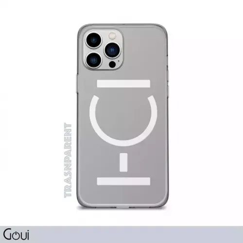 Goui Magnetic Cover With Magnetic Bar For Iphone 15 Pro Max 6.7-inch Transparent
