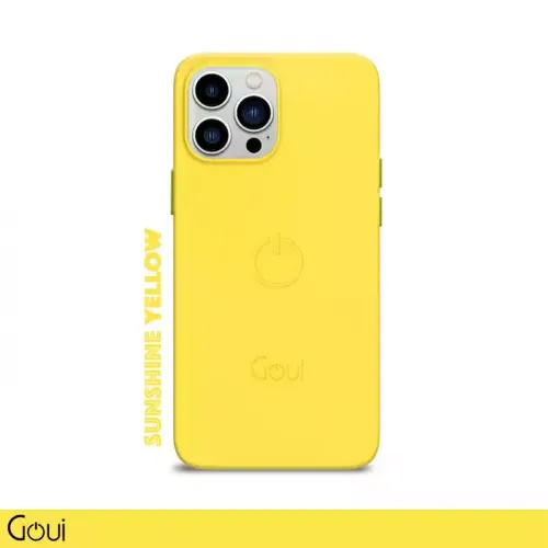 Goui Magnetic Cover With Magnetic Bar For Iphone 15 Pro Max 6.7-inch (Yellow)