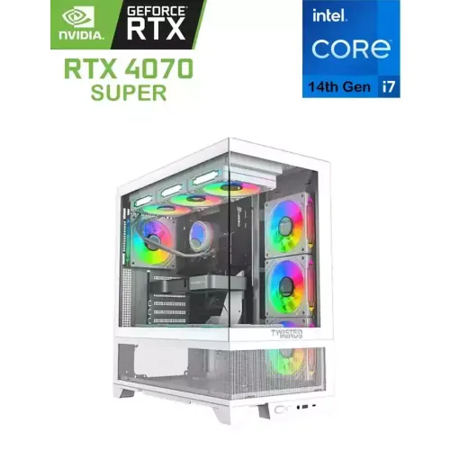 Twisted Minds Phantek-07 Intel Core I7 - 14700k(14th Gen) Rtx 4070 Super Gaming Pc - White