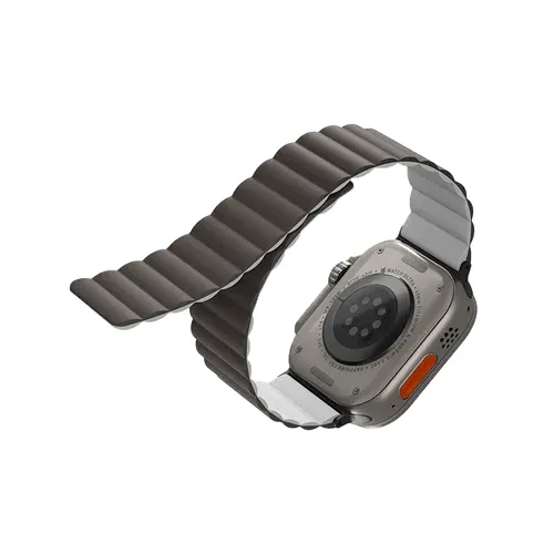 Uniq Revix Reversible Strap For  Apple Watch 49/45/44mm - Ash Gray /Dove White